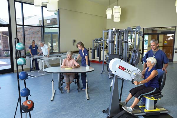 Patients in Extended Care Gym
