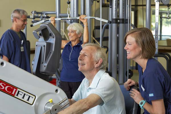 Resident on Exercise Machine